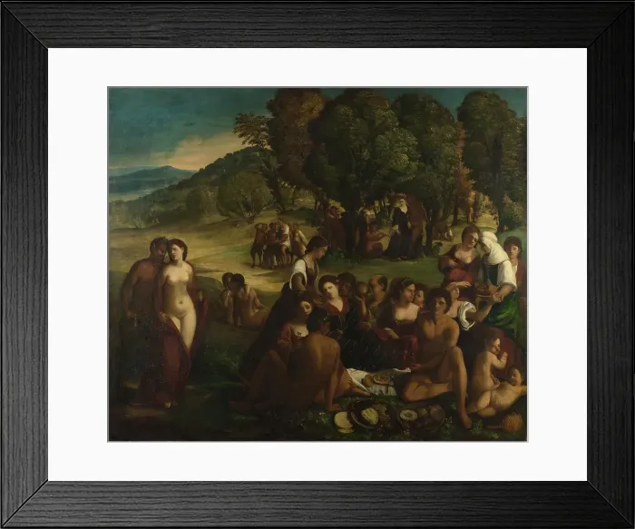 Framed Print : A Bacchanal, c. 1520. Artist: Dossi, Dosso (ca. 1486-1542) Framed Print : A Bacchanal, c. 1520. Artist: Dossi, Dosso (ca. 1486-1542)