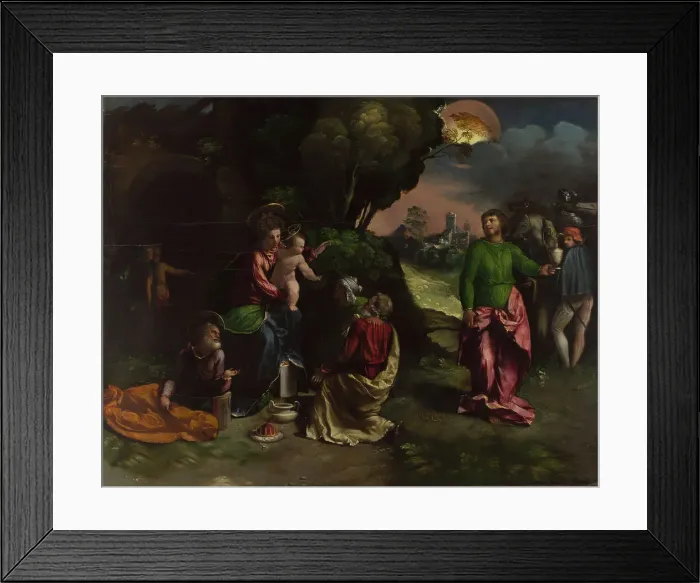 Framed Print : The Adoration of the Kings, c. 1535. Artist: Dossi, Dosso (ca. 1486-1542) Framed Print : The Adoration of the Kings, c. 1535. Artist: Dossi, Dosso (ca. 1486-1542)