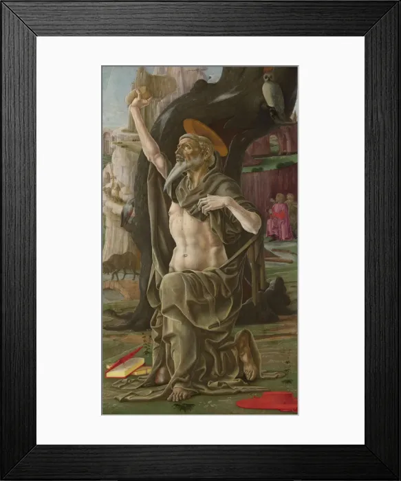 Framed Print : Saint Jerome, ca 1470. Artist: Tura, Cosimo (before 1431-1495) Framed Print : Saint Jerome, ca 1470. Artist: Tura, Cosimo (before 1431-1495)