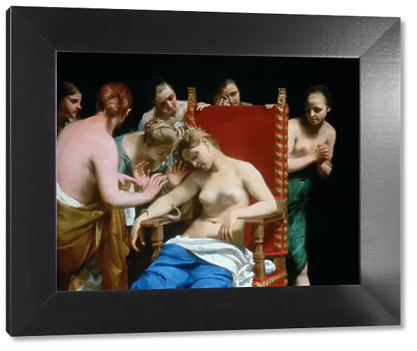 The Death of Cleopatra, ca 1662. Artist: Canlassi, Guido (Guidobaldo) (1601-1663)