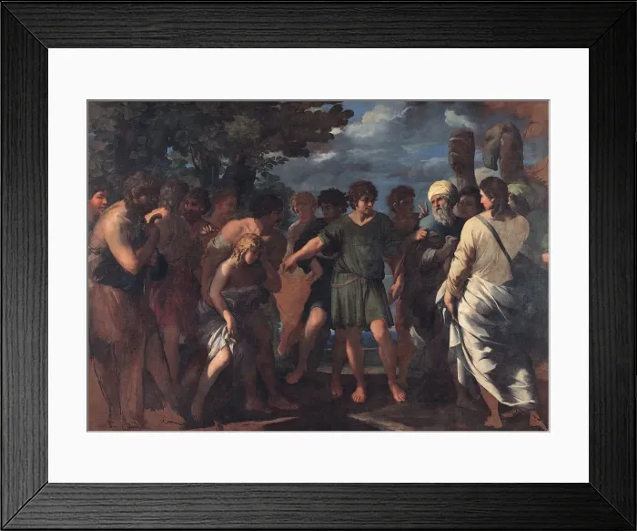 Framed Print : Joseph sold by his brothers, 1636-1641. Artist: Bottala, Giovanni Maria (1613-1644) Framed Print : Joseph sold by his brothers, 1636-1641. Artist: Bottala, Giovanni Maria (1613-1644)