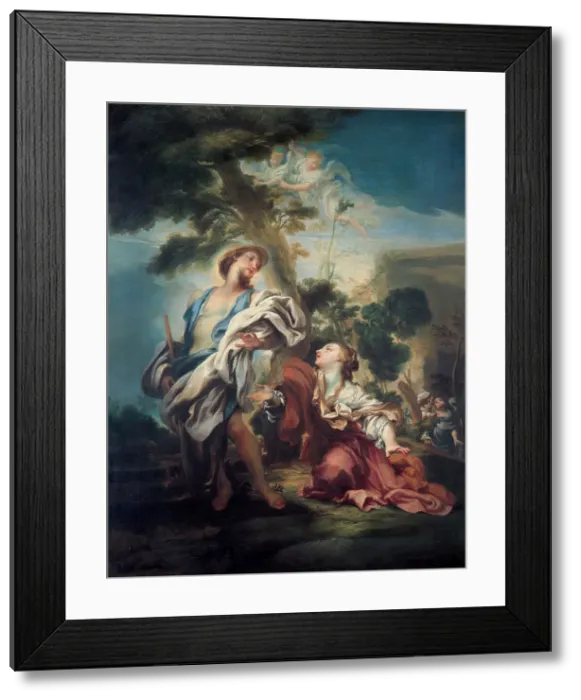 Framed Print : Noli me tangere, 1680. Artist: De Ferrari, Gregorio (1647-1726) Framed Print : Noli me tangere, 1680. Artist: De Ferrari, Gregorio (1647-1726)