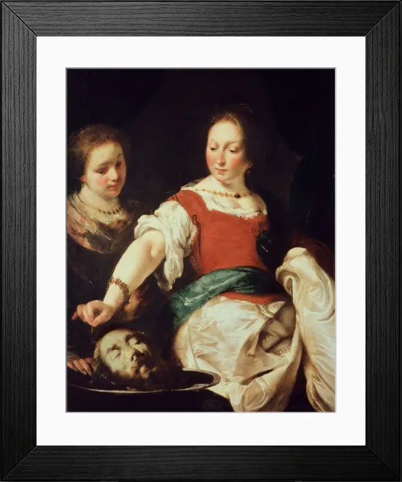 Framed Print : Salome, after 1630. Artist: Strozzi, Bernardo (1581-1644) Framed Print : Salome, after 1630. Artist: Strozzi, Bernardo (1581-1644)