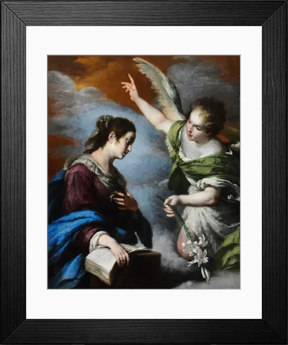 Framed Print : The Annunciation, c. 1644. Artist: Strozzi, Bernardo (1581-1644) Framed Print : The Annunciation, c. 1644. Artist: Strozzi, Bernardo (1581-1644)