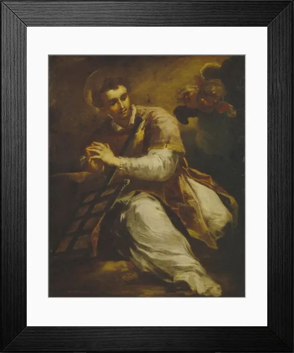 Framed Print : Saint Lawrence, 1650s. Artist: Castello, Valerio (1624-1659) Framed Print : Saint Lawrence, 1650s. Artist: Castello, Valerio (1624-1659)