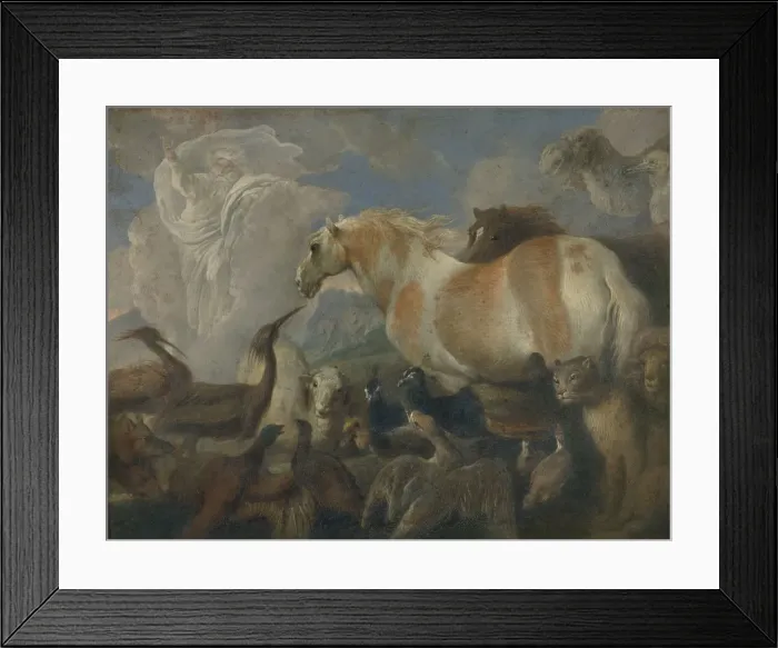Framed Print : The Creation, Mid of 17th cen Artist: Castiglione, Giovanni Benedetto (1610-1665) Framed Print : The Creation, Mid of 17th cen Artist: Castiglione, Giovanni Benedetto (1610-1665)