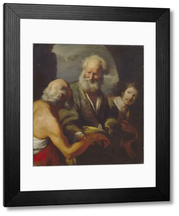 Framed Print : Saint Peter healing a paralytic. Artist: Strozzi, Bernardo (1581-1644) Framed Print : Saint Peter healing a paralytic. Artist: Strozzi, Bernardo (1581-1644)