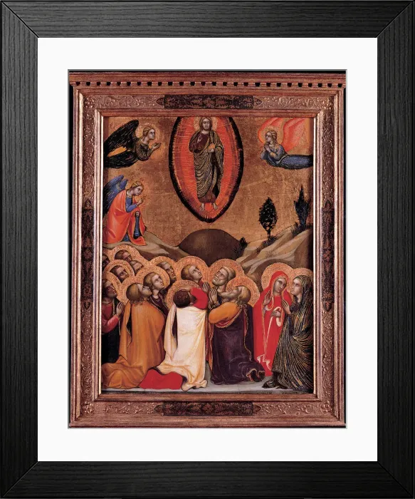Framed Print : The Ascension, 1374. Artist: Barnaba da Modena (c. 1328 ? c. 1386) Framed Print : The Ascension, 1374. Artist: Barnaba da Modena (c. 1328 ? c. 1386)