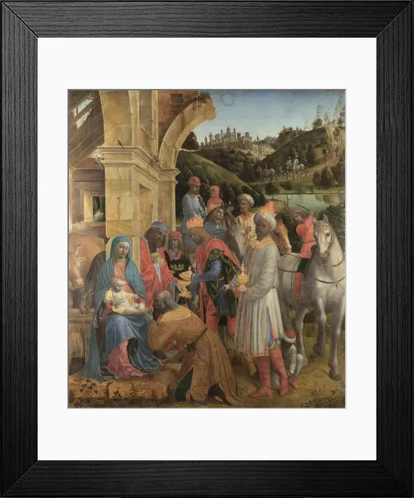 Framed Print : The Adoration of the Kings, c. 1500. Artist: Foppa, Vincenzo (active 1456-1516) Framed Print : The Adoration of the Kings, c. 1500. Artist: Foppa, Vincenzo (active 1456-1516)