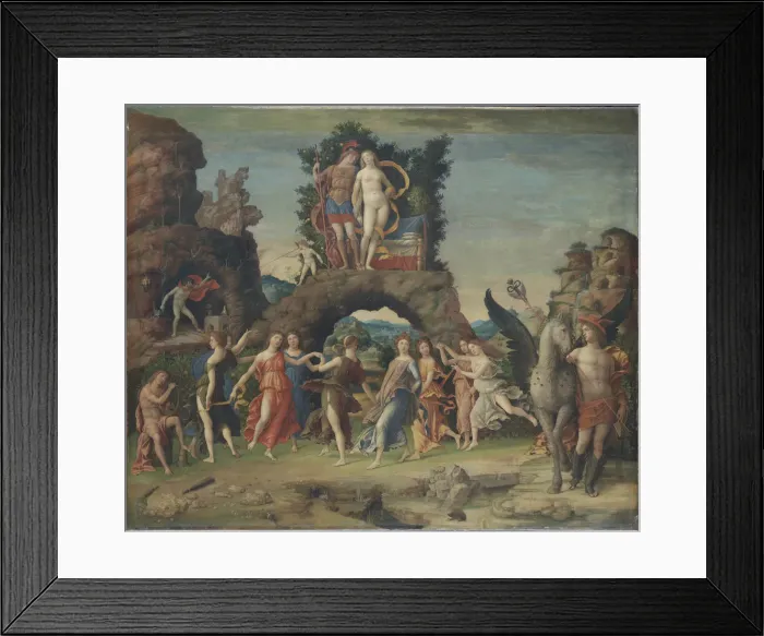 Framed Print : Parnassus (Mars and Venus), c. 1497. Artist: Mantegna, Andrea (1431-1506) Framed Print : Parnassus (Mars and Venus), c. 1497. Artist: Mantegna, Andrea (1431-1506)