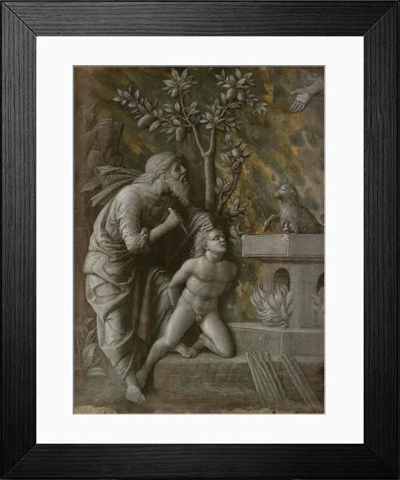 Framed Print : The Sacrifice of Isaac, c. 1490-1495. Artist: Mantegna, Andrea (1431-1506) Framed Print : The Sacrifice of Isaac, c. 1490-1495. Artist: Mantegna, Andrea (1431-1506)