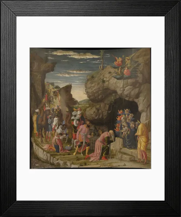 Framed Print : Epiphany (Trittico degli uffizi (Uffizi Tryptich), central panel), ca 1463-1464. Artist: Mantegna, Andrea (1431-1506) Framed Print : Epiphany (Trittico degli uffizi (Uffizi Tryptich), central panel), ca 1463-1464. Artist: Mantegna, Andrea (1431-1506)