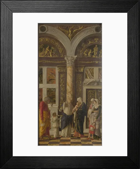 Framed Print : The Circumcision (Trittico degli uffizi (Uffizi Tryptich), right panel), ca 1463-1464. Artist: Mantegna, Andrea (1431-1506) Framed Print : The Circumcision (Trittico degli uffizi (Uffizi Tryptich), right panel), ca 1463-1464. Artist: Mantegna, Andrea (1431-1506)