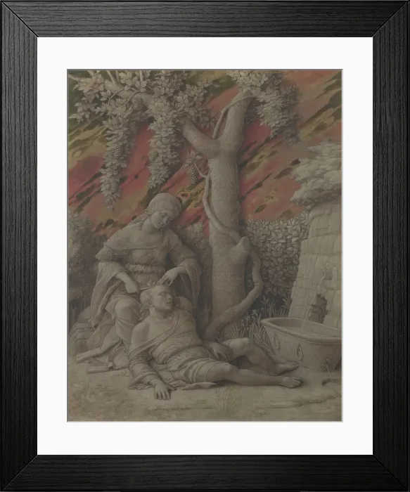 Framed Print : Samson and Delilah, c. 1500. Artist: Mantegna, Andrea (1431-1506) Framed Print : Samson and Delilah, c. 1500. Artist: Mantegna, Andrea (1431-1506)