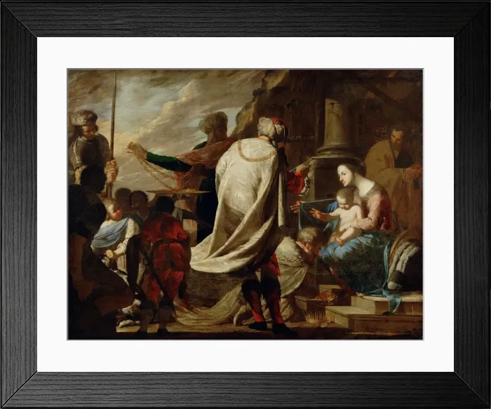 Framed Print : Adoration of the Magi, c. 1640. Artist: Cavallino, Bernardo (1616-1656) Framed Print : Adoration of the Magi, c. 1640. Artist: Cavallino, Bernardo (1616-1656)