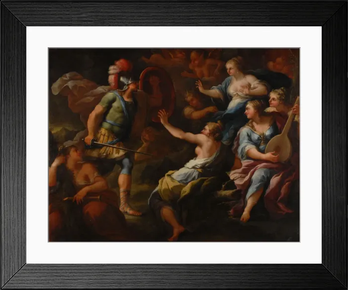 Framed Print : Achilles Discovered by Ulysses Among the Daughters of Lycomedes at Skyros. Artist: De Matteis, Paolo (1662-1728) Framed Print : Achilles Discovered by Ulysses Among the Daughters of Lycomedes at Skyros. Artist: De Matteis, Paolo (1662-1728)
