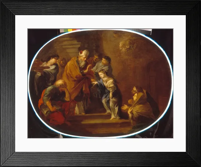 Framed Print : The Presentation of the Blessed Virgin Mary. Artist: Conca, Sebastiano (1680-1764) Framed Print : The Presentation of the Blessed Virgin Mary. Artist: Conca, Sebastiano (1680-1764)