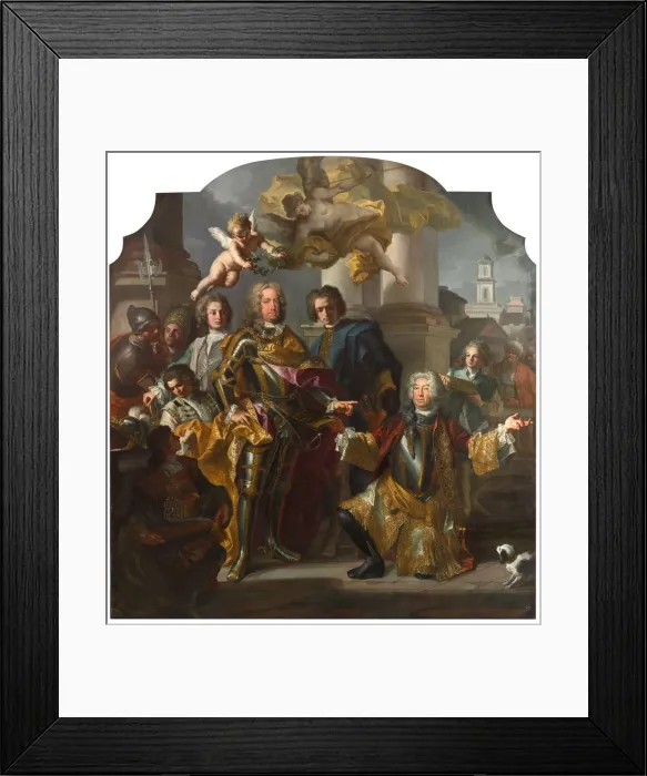 Framed Print : Emperor Charles VI and Count Gundacker von Althan, 1728. Artist: Solimena, Francesco (1657-1747) Framed Print : Emperor Charles VI and Count Gundacker von Althan, 1728. Artist: Solimena, Francesco (1657-1747)