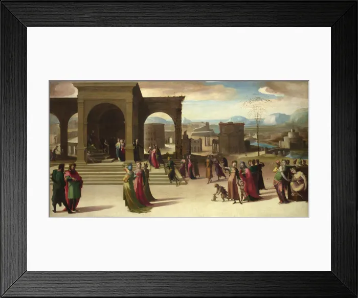 Framed Print : The Story of Papirius, Mid of 1520s. Artist: Beccafumi, Domenico (1486-1551) Framed Print : The Story of Papirius, Mid of 1520s. Artist: Beccafumi, Domenico (1486-1551)