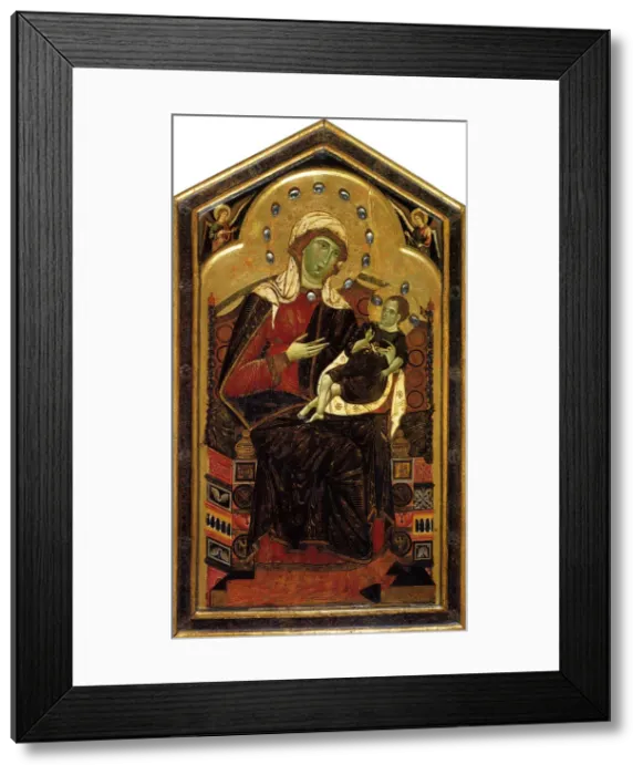 Framed Print : Madonna and Child, ca 1262. Artist: Dietisalvi di Speme (between 1250 and 1291) Framed Print : Madonna and Child, ca 1262. Artist: Dietisalvi di Speme (between 1250 and 1291)
