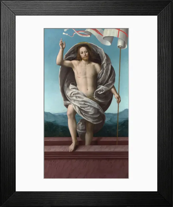 Framed Print : Christ rising from the Tomb, c. 1540. Artist: Ferrari, Gaudenzio (ca 1477-1546) Framed Print : Christ rising from the Tomb, c. 1540. Artist: Ferrari, Gaudenzio (ca 1477-1546)