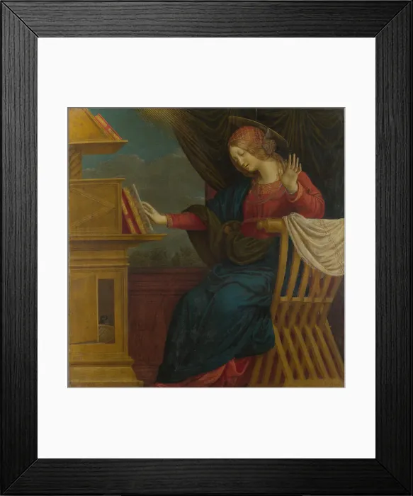Framed Print : The Virgin Mary (Panel from an Altarpiece: The Annunciation), before 1511. Artist: Ferrari, Gaudenzio (ca 1477-1546) Framed Print : The Virgin Mary (Panel from an Altarpiece: The Annunciation), before 1511. Artist: Ferrari, Gaudenzio (ca 1477-1546)