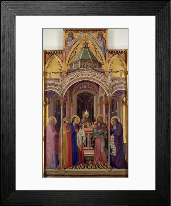 Framed Print : The Presentation in the Temple, 1342. Artist: Lorenzetti, Ambrogio (ca 1290-ca 1348) Framed Print : The Presentation in the Temple, 1342. Artist: Lorenzetti, Ambrogio (ca 1290-ca 1348)