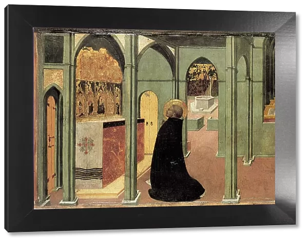 Saint Thomas Aquinas in Prayer, ca 1428-1432. Artist: Sassetta (1392-1450)