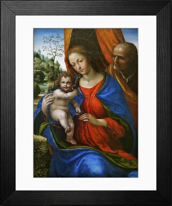 Framed Print : The Holy Family. Artist: Sodoma (1477-1549) Framed Print : The Holy Family. Artist: Sodoma (1477-1549)