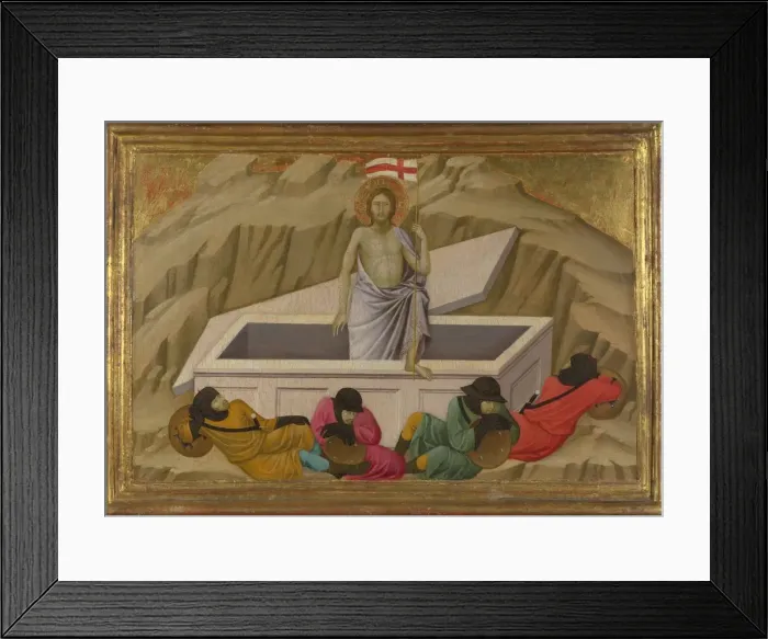 Framed Print : The Resurrection (From the Basilica of Santa Croce, Florence), c. 1324-1325. Artist: Ugolino di Nerio (ca 1280-1349) Framed Print : The Resurrection (From the Basilica of Santa Croce, Florence), c. 1324-1325. Artist: Ugolino di Nerio (ca 1280-1349)