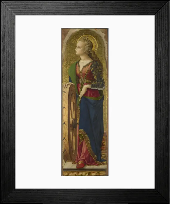 Framed Print : Saint Catherine of Alexandria, 1476. Artist: Crivelli, Carlo (c. 1435-c. 1495) Framed Print : Saint Catherine of Alexandria, 1476. Artist: Crivelli, Carlo (c. 1435-c. 1495)