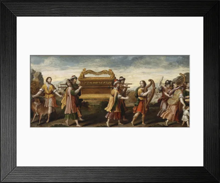 Framed Print : King David bearing the Ark of the Covenant into Jerusalem, Early16th cen Artist: Italian master Framed Print : King David bearing the Ark of the Covenant into Jerusalem, Early16th cen Artist: Italian master