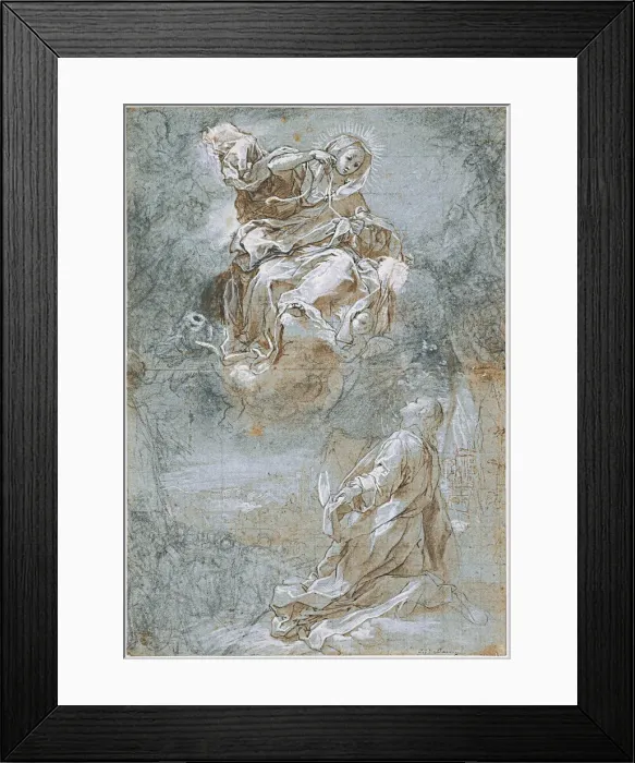 Framed Print : The Miracle of the Sacred Belt, ca 1600-1610. Artist: Barocci, Federigo (1528-1612) Framed Print : The Miracle of the Sacred Belt, ca 1600-1610. Artist: Barocci, Federigo (1528-1612)
