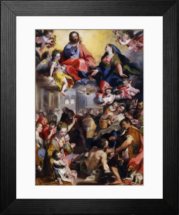 Framed Print : Madonna del Popolo, 1579. Artist: Barocci, Federigo (1528-1612) Framed Print : Madonna del Popolo, 1579. Artist: Barocci, Federigo (1528-1612)