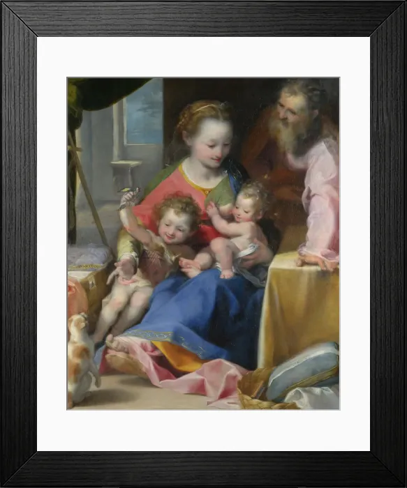 Framed Print : The Madonna of the Cat (La Madonna del Gatto), ca. 1575. Artist: Barocci, Federigo (1528-1612) Framed Print : The Madonna of the Cat (La Madonna del Gatto), ca. 1575. Artist: Barocci, Federigo (1528-1612)