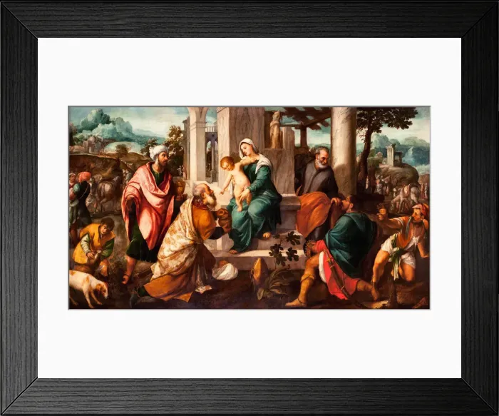 Framed Print : The Adoration of the Magi, Early16th cen Artist: Veronese (de Pitati), Bonifacio (1487-1553) Framed Print : The Adoration of the Magi, Early16th cen Artist: Veronese (de Pitati), Bonifacio (1487-1553)