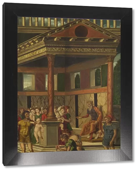 The Massacre of the Innocents with Herod, ca 1510-1520. Artist: Mocetto, Girolamo (c. 1458-1531)