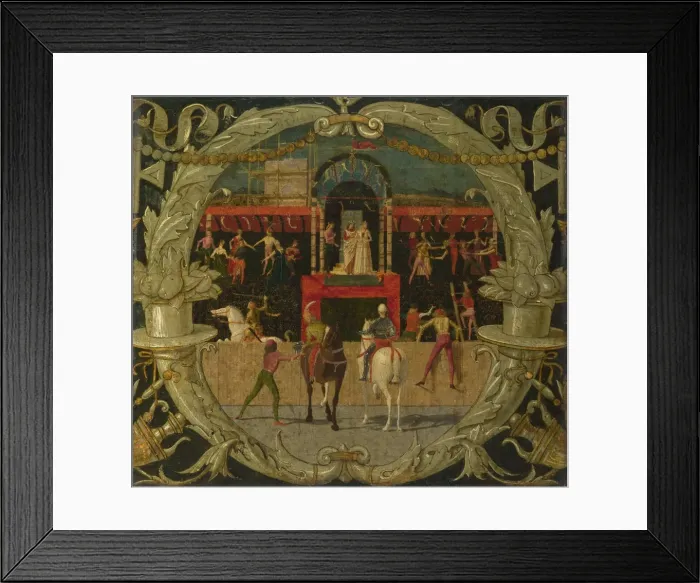 Framed Print : The Rape of the Sabine Women (after the signal), c. 1490. Artist: Morone, Domenico (c. 1442-1518) Framed Print : The Rape of the Sabine Women (after the signal), c. 1490. Artist: Morone, Domenico (c. 1442-1518)