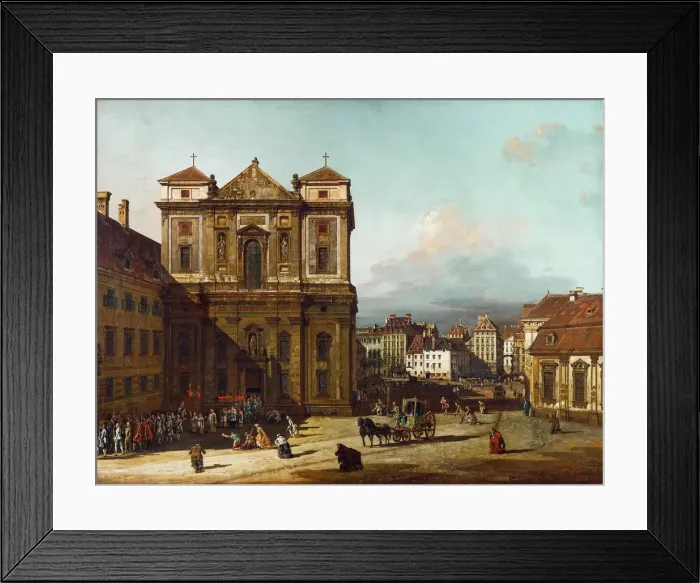 Framed Print : The Freyung iin Vienna, from the Northwest, Between 1758 and 1761. Artist: Bellotto, Bernardo (1720-1780) Framed Print : The Freyung iin Vienna, from the Northwest, Between 1758 and 1761. Artist: Bellotto, Bernardo (1720-1780)