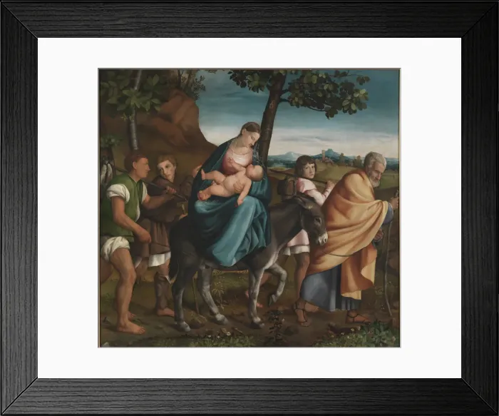 Framed Print : The Flight into Egypt, 1534. Artist: Bassano, Jacopo, il vecchio (ca. 1510-1592) Framed Print : The Flight into Egypt, 1534. Artist: Bassano, Jacopo, il vecchio (ca. 1510-1592)