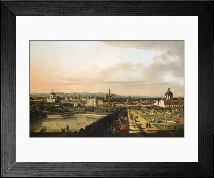 Framed Print : Vienna Viewed from the Belvedere Palace, 1759-1760. Artist: Bellotto, Bernardo (1720-1780) Framed Print : Vienna Viewed from the Belvedere Palace, 1759-1760. Artist: Bellotto, Bernardo (1720-1780)
