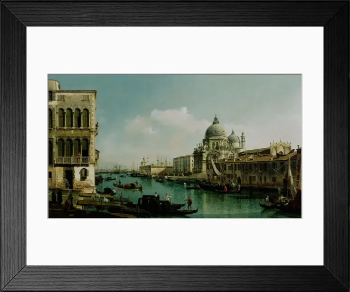 Framed Print : View of the Grand Canal and the Punta della Dogana, ca 1743. Artist: Bellotto, Bernardo (1720-1780) Framed Print : View of the Grand Canal and the Punta della Dogana, ca 1743. Artist: Bellotto, Bernardo (1720-1780)