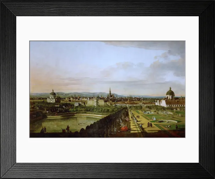 Framed Print : View of Vienna from the Belvedere, Between 1758 and 1761. Artist: Bellotto, Bernardo (1720-1780) Framed Print : View of Vienna from the Belvedere, Between 1758 and 1761. Artist: Bellotto, Bernardo (1720-1780)