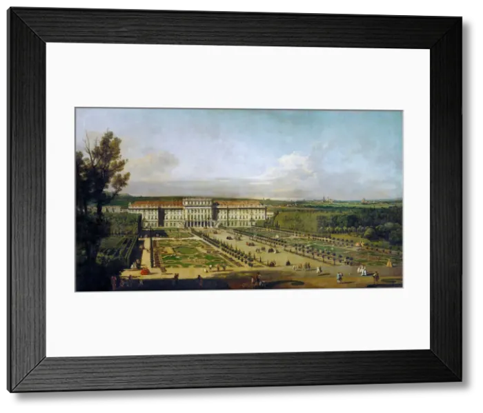 Framed Print : Schonbrunn Palace viewed from the gardens, Between 1758 and 1761. Artist: Bellotto, Bernardo (1720-1780) Framed Print : Schonbrunn Palace viewed from the gardens, Between 1758 and 1761. Artist: Bellotto, Bernardo (1720-1780)