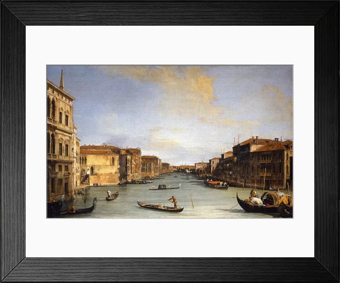Framed Print : View of the Grand Canal, 1726-1728. Artist: Canaletto (1697-1768) Framed Print : View of the Grand Canal, 1726-1728. Artist: Canaletto (1697-1768)