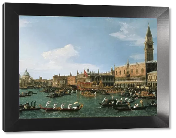 Return of Il Bucintoro on Ascension Day, 1745-1750. Artist: Canaletto (1697-1768)
