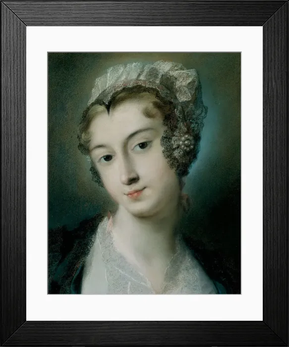 Framed Print : A Tyrolean Innkeeper, ca 1728. Artist: Carriera, Rosalba Giovanna (1657-1757) Framed Print : A Tyrolean Innkeeper, ca 1728. Artist: Carriera, Rosalba Giovanna (1657-1757)