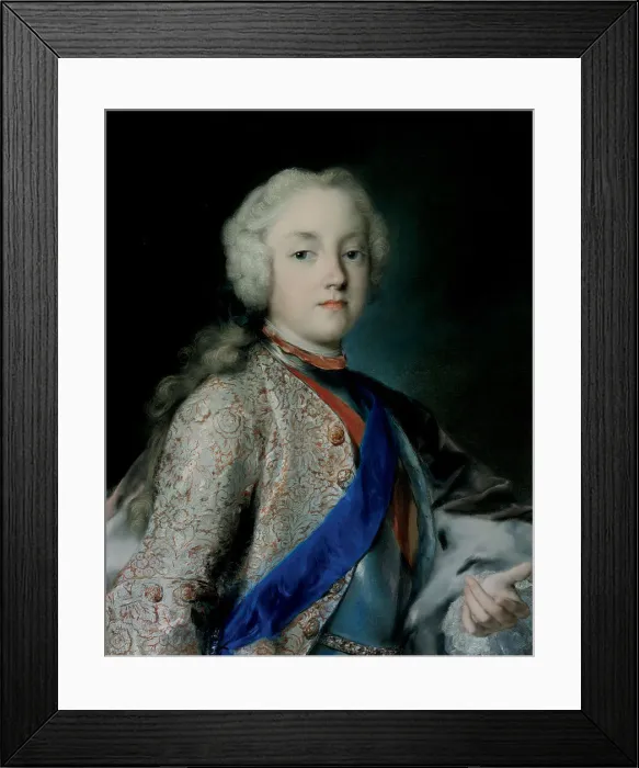 Framed Print : Crown Prince Frederick Christian of Saxony (1722-1763), 1739-1740. Artist: Carriera, Rosalba Giovanna (1657-1757) Framed Print : Crown Prince Frederick Christian of Saxony (1722-1763), 1739-1740. Artist: Carriera, Rosalba Giovanna (1657-1757)