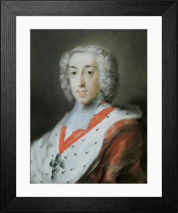 Framed Print : Clemens August of Bavaria (1700-1761), 1727. Artist: Carriera, Rosalba Giovanna (1657-1757) Framed Print : Clemens August of Bavaria (1700-1761), 1727. Artist: Carriera, Rosalba Giovanna (1657-1757)