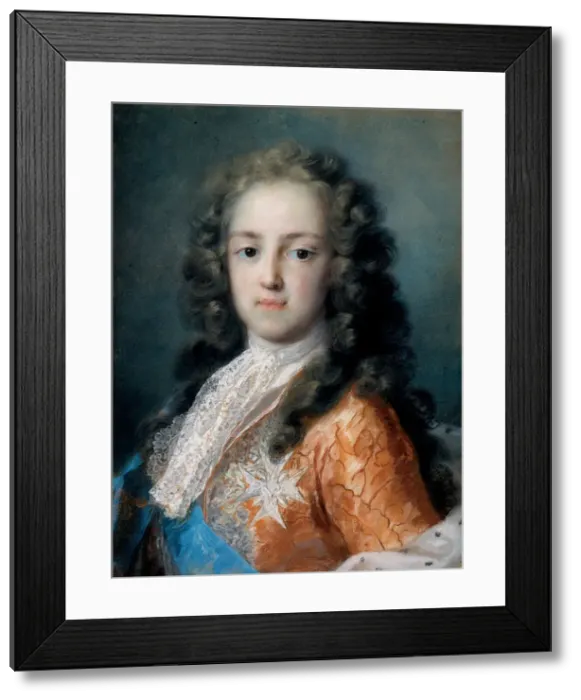 Framed Print : Louis XV of France (1710-1774) as Dauphin, 1720-1721. Artist: Carriera, Rosalba Giovanna (1657-1757) Framed Print : Louis XV of France (1710-1774) as Dauphin, 1720-1721. Artist: Carriera, Rosalba Giovanna (1657-1757)